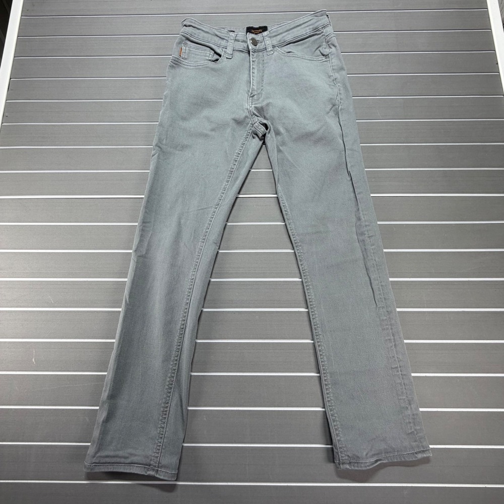 Outpost Makers Slim Straight Grey Jeans Mens 30x32 Stretch Denim Pants‎
